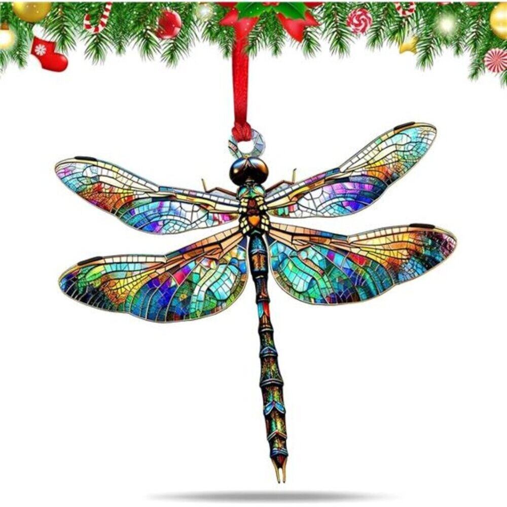 Acrylic Dragonfly Christmas Tree Decorations Ornaments for Dragonfly Lovers